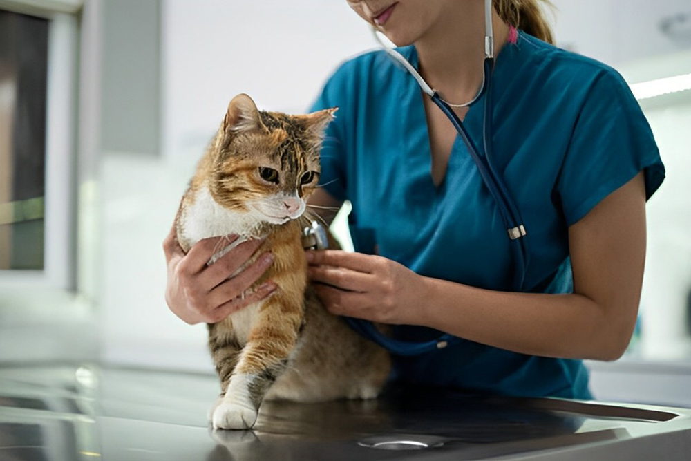 a-young-female-vet-examining-a-kitten